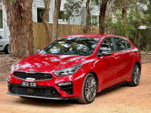 2019 Kia Cerato BD MY20 GT DCT Red 7 Speed Sports Automatic Dual Clutch Hatchback