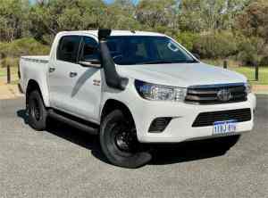 2017 Toyota Hilux GUN126R SR White Sports Automatic Cab Chassis
