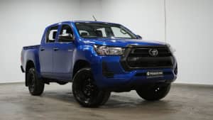 2021 Toyota Hilux GUN125R Workmate Double Cab Nebula Blue 6 Speed Manual Utility