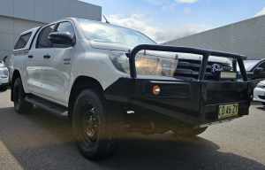 2017 Toyota Hilux GUN126R SR Double Cab White 6 Speed Sports Automatic Utility Cardiff Lake Macquarie Area Preview