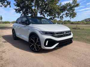 2023 Volkswagen T-ROC D11 MY23 R DSG 4MOTION Pure White & Black 7 Speed Sports Automatic Dual Clutch