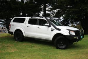 2012 Ford Ranger PX XLT Double Cab White 6 Speed Manual Utility