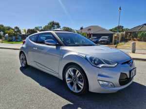 2013 Hyundai Veloster FS2 + Coupe 4dr D-CT 6sp 1.6i Silver, Chrome Sports Automatic Dual Clutch