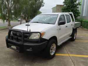 2007 Toyota Hilux KUN26R MY08 SR White 5 Speed Manual Cab Chassis