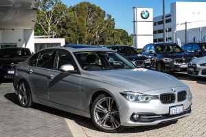 2017 BMW 3 Series F30 LCI 330i Sport Line Silver, Chrome 8 Speed Sports Automatic Sedan