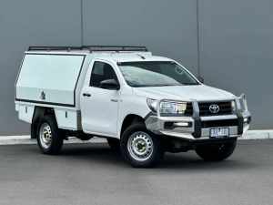 2017 Toyota Hilux GUN125R Workmate White 6 Speed Sports Automatic Cab Chassis