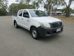 2012 Toyota Hilux TGN16R MY12 Workmate White 4 Speed Automatic Dual Cab Pick-up