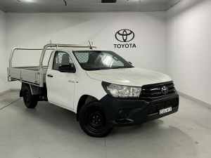 2019 Toyota Hilux Workmate Glacier White Automatic Cab Chassis Chatswood Willoughby Area Preview