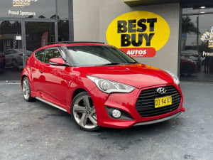 2013 Hyundai Veloster FS2 SR Coupe Turbo Red 6 Speed Manual Hatchback