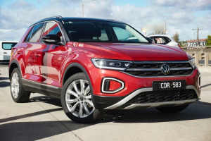 2022 Volkswagen T-ROC D11 MY22 110TSI Style Red 8 Speed Sports Automatic Wagon