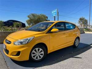 2015 Hyundai Accent RB3 MY16 Active Yellow 6 Speed Manual Hatchback