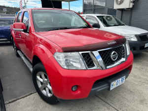 2012 Nissan Navara D40 S6 MY12 ST Red 6 Speed Manual Utility North Hobart Hobart City Preview