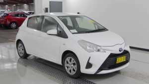 2019 Toyota Yaris NCP130R MY18 Ascent Gacier White 4 Speed Automatic Hatchback