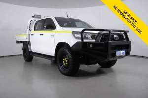 2021 Toyota Hilux GUN126R SR (4x4) White 6 Speed Automatic Double Cab Chassis