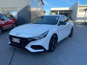 2021 Hyundai i30 CN7.V1 MY21 N Line D-CT White 7 Speed Sports Automatic Dual Clutch Sedan North Lakes Pine Rivers Area Preview