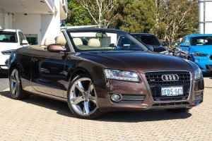 2012 Audi A5 8T S Tronic Quattro Brown 7 Speed Sports Automatic Dual Clutch Cabriolet