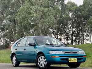 1998 Toyota Corolla Seca Conquest 4 Speed Automatic Hatchback 5months Rego Low Kms Log Books 