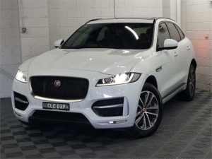 2018 Jaguar F-PACE X761 MY18 Update 30d R-Sport AWD (221kW) White 8 Speed Automatic Wagon