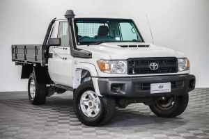 2018 Toyota Landcruiser VDJ79R Workmate White 5 Speed Manual Cab Chassis