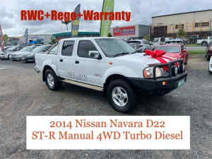 2014 Nissan Navara D22 Series 5 ST-R (4x4) White 5 Speed Manual Dual Cab Pick-up Archerfield Brisbane South West Preview