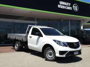 2019 Mazda BT-50 UR0YE1 XT 4x2 White 6 Speed Manual Cab Chassis Victoria Park Victoria Park Area Preview
