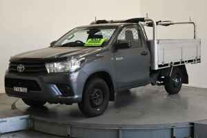 2023 Toyota Hilux TGN121R Workmate 4x2 Grey 6 Speed Sports Automatic Cab Chassis