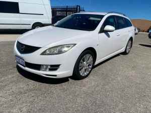 2009 Mazda 6 GH Classic White 5 Speed Auto Activematic Wagon Wangara Wanneroo Area Preview