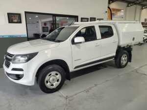 2018 Holden Colorado RG MY18 LS Crew Cab 4x2 White 6 Speed Sports Automatic Cab Chassis