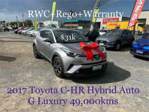 2017 Toyota C-HR ZX10R (Hybrid) Grey Continuous Variable Wagon Archerfield Brisbane South West Preview