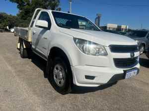 2012 Holden Colorado RG LX (4x2) White 6 Speed Automatic Cab Chassis