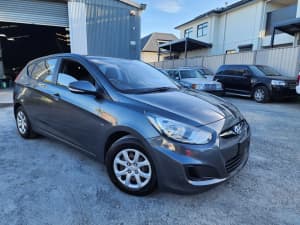 2011 Hyundai Accent RB Active Grey 5 Speed Manual Hatchback
