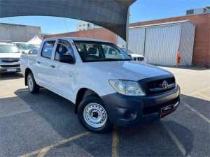 2011 Toyota Hilux TGN16R MY11 Upgrade Workmate White 5 Speed Manual Dual Cab Pick-up