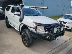 2012 Ford Ranger PX XLT Double Cab White 6 Speed Manual Utility