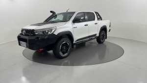 2018 Toyota Hilux GUN126R MY19 Rugged X (4x4) Crystal Pearl 6 Speed Automatic Double Cab Pick Up