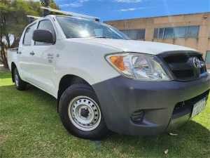 2007 Toyota Hilux TGN16R 06 Upgrade Workmate White 5 Speed Manual Dual Cab Pick-up Wangara Wanneroo Area Preview
