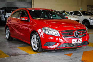 2014 Mercedes-Benz A-Class W176 805 055MY A180 D-CT Red 7 Speed Sports Automatic Dual Clutch