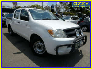 2008 Toyota Hilux GGN15R 07 Upgrade SR White 5 Speed Manual Dual Cab Pick-up