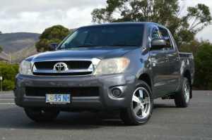 2008 Toyota Hilux TGN16R MY09 Workmate 4x2 Grey 5 Speed Manual Utility