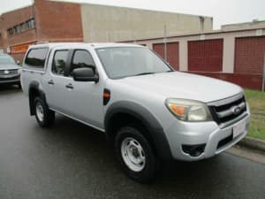 2009 Ford Ranger PK XL Crew Cab Silver 5 Speed Manual Utility Kippa-ring Redcliffe Area Preview