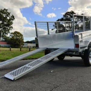 10 x 5 HYDRAULIC TIPPER GALVANISED BOX TRAILER 3.5T ATM with 600m cage St Marys Penrith Area Preview