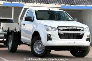 2023 Isuzu D-MAX RG MY23 SX 4x2 High Ride White 6 Speed Sports Automatic Cab Chassis