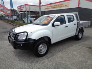2018 Isuzu D-MAX TF MY18 SX (4x4) White 6 Speed Automatic Crew Cab Chassis Sandgate Newcastle Area Preview