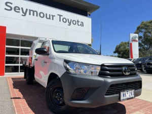 2022 Toyota Hilux Workmate Glacier White Automatic Cab Chassis