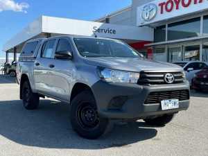 2018 Toyota Hilux GUN125R Workmate Double Cab Silver 6 Speed Sports Automatic Utility