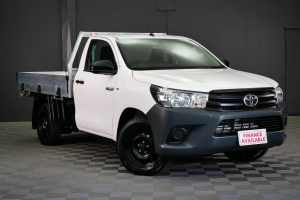 2019 Toyota Hilux GUN122R Workmate 4x2 Glacier White 5 Speed Manual Cab Chassis