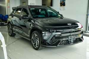 2023 Hyundai Kona SX2.V1 MY24 Premium AWD N Line Abyss Black 8 Speed Sports Automatic Wagon