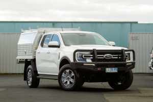 2023 Ford Ranger PY 2024.00MY XLT Double Cab White 10 Speed Sports Automatic Double Cab Chassis