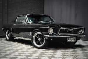1968 Ford Mustang Black 3 Speed Automatic Hardtop