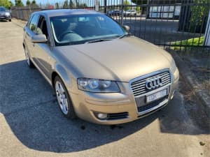 2007 Audi A3 8P Ambition Gold 6 Speed Sports Automatic Hatchback