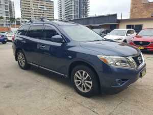2014 Nissan Pathfinder R52 MY14 ST X-tronic 2WD Blue 1 Speed Constant Variable Wagon